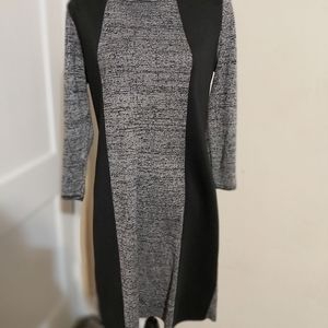 Calvin Klein Gray & Black Dress - Size L